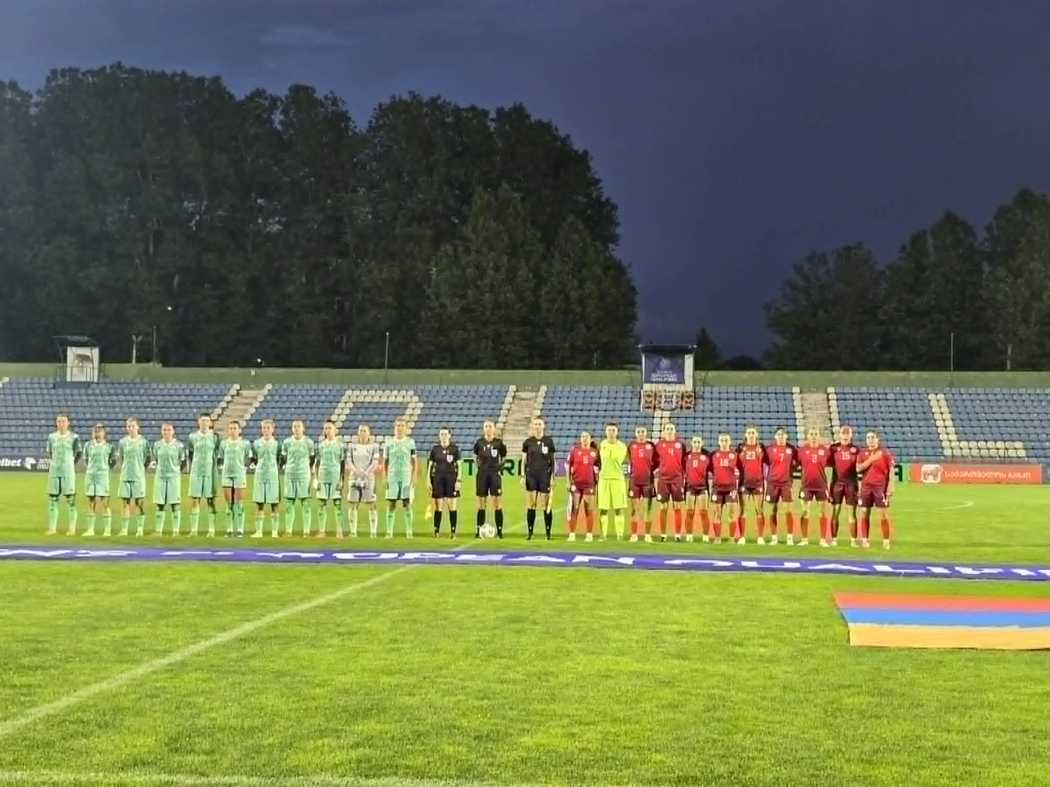 Youth football match in Georgia